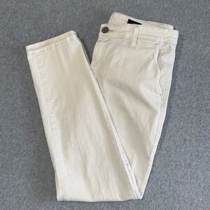 AG Adriano Goldschmied The Tristan Tailored Trouser Cream Chino Pants 26R